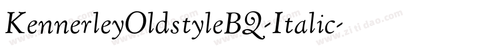 KennerleyOldstyleBQ-Italic字体转换