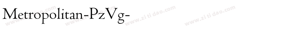 Metropolitan-PzVg字体转换