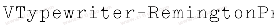 VTypewriter-RemingtonPremiere字体转换