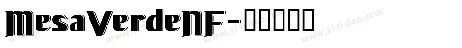 MesaVerdeNF字体转换