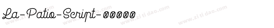 La-Patio-Script字体转换