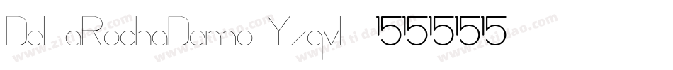 DeLaRochaDemo-YzqvL字体转换