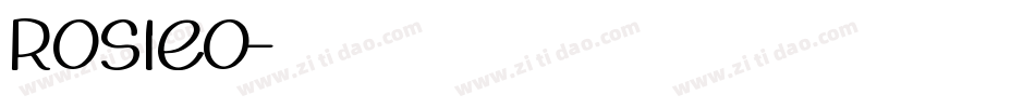 RosieO字体转换