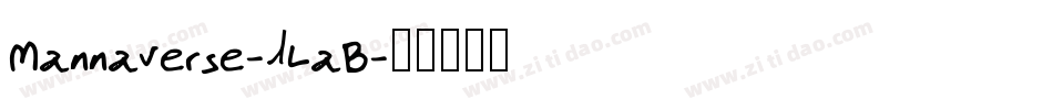 Mannaverse-1LaB字体转换