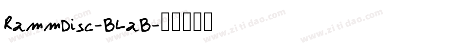 RammDisc-BLaB字体转换