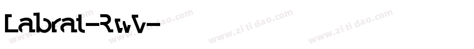 Labrat-RwV字体转换