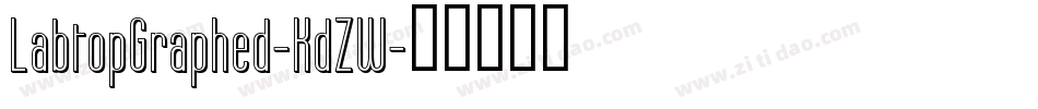 LabtopGraphed-KdZW字体转换