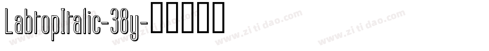 LabtopItalic-38y字体转换