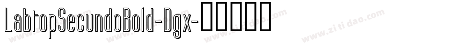 LabtopSecundoBold-Dgx字体转换