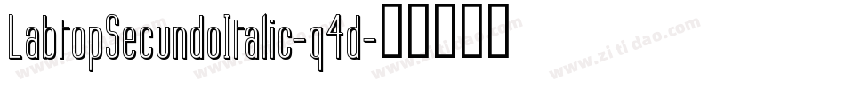 LabtopSecundoItalic-q4d字体转换