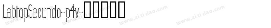 LabtopSecundo-p4v字体转换