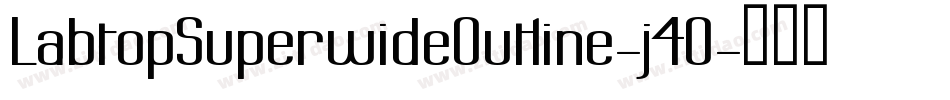 LabtopSuperwideOutline-j4O字体转换