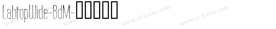 LabtopWide-8dM字体转换