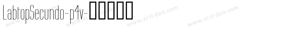 LabtopSecundo-p4v字体转换