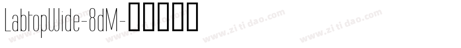 LabtopWide-8dM字体转换