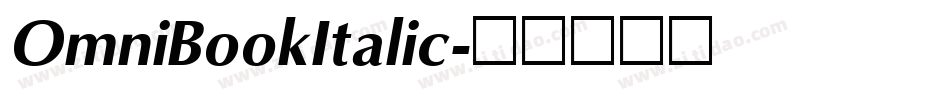 OmniBookItalic字体转换
