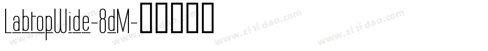 LabtopWide-8dM字体转换