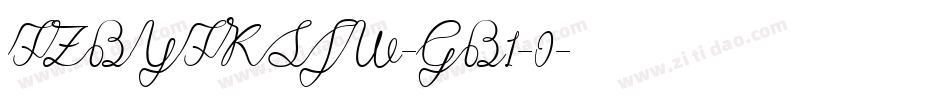 FZBYFKSJW-GB1-0字体转换