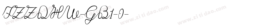 FZZDHW-GB1-0字体转换