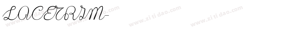 LACETRIM字体转换