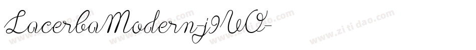LacerbaModern-j9VO字体转换
