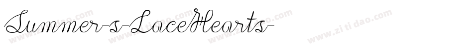 Summer-s-LaceHearts字体转换