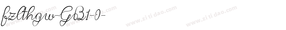 fzlthgw-GB1-0字体转换