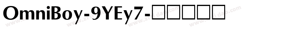 OmniBoy-9YEy7字体转换