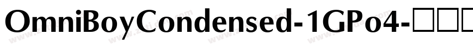OmniBoyCondensed-1GPo4字体转换