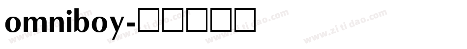 omniboy字体转换