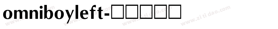 omniboyleft字体转换