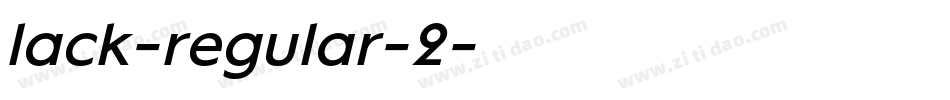 lack-regular-2字体转换