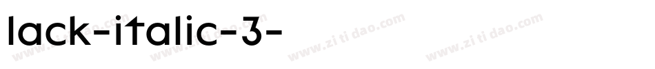 lack-italic-3字体转换