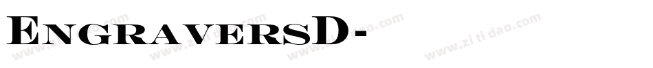 EngraversD字体转换