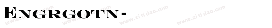 Engrgotn字体转换