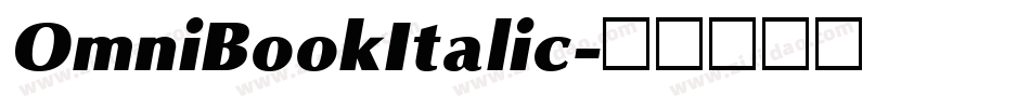 OmniBookItalic字体转换