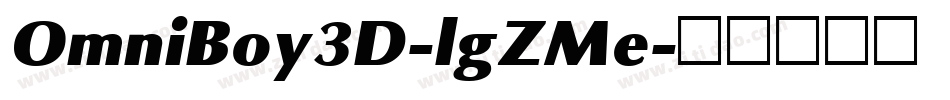 OmniBoy3D-lgZMe字体转换