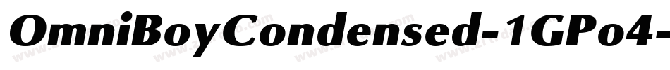 OmniBoyCondensed-1GPo4字体转换