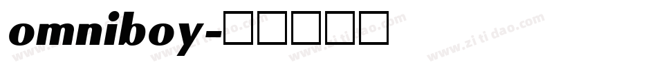 omniboy字体转换