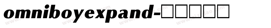 omniboyexpand字体转换
