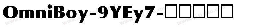 OmniBoy-9YEy7字体转换