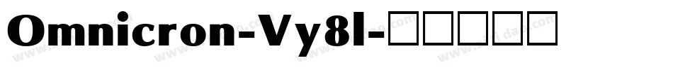 Omnicron-Vy8l字体转换