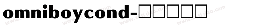 omniboycond字体转换