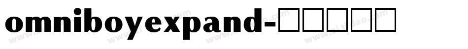 omniboyexpand字体转换