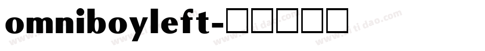 omniboyleft字体转换