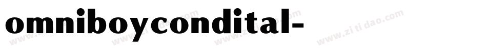 omniboycondital字体转换
