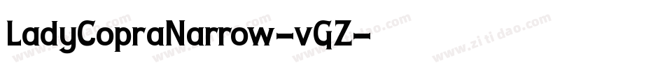 LadyCopraNarrow-vGZ字体转换