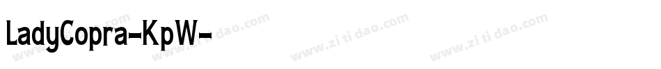 LadyCopra-KpW字体转换