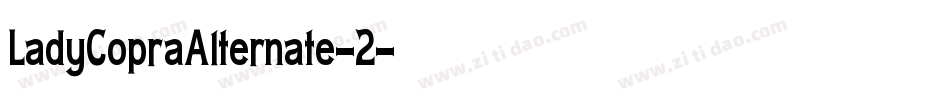 LadyCopraAlternate-2字体转换