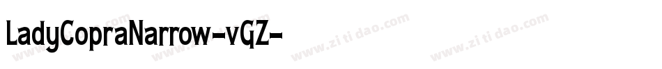 LadyCopraNarrow-vGZ字体转换
